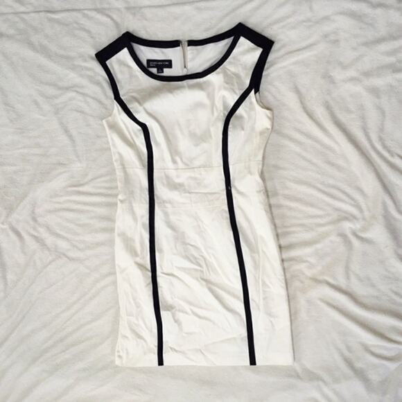 Jones New York White Structured Sleeveless Dress | Sz 4 - Picture 2 of 4